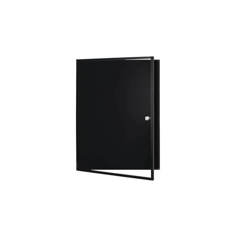 VITRINA DE ANUNCIOS BI-OFFICE NEW GEN MAGNETICA ACERO LACADO 6XA4 PARA INTERIOR COLOR NEGRO 696X636X36 MM