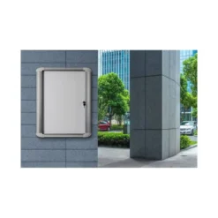Vitrina de anuncios bi-office new gen magnetica acero lacado 9xa4 para interior color negro 696x933x36 mm