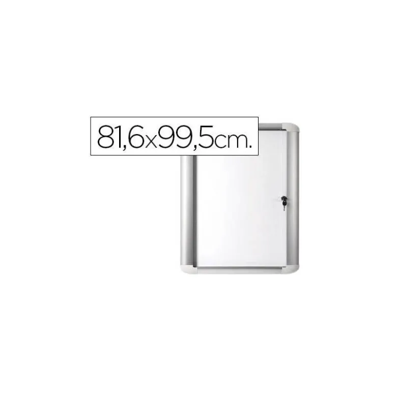 Vitrina de anuncios bi-office new gen magnetica acero lacado 9xa4 para interior color negro 696x933x36 mm