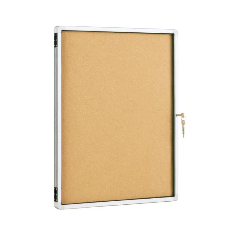 Vitrina de anuncios q-connect marco de aluminio medidas 900 x 1200 mm.