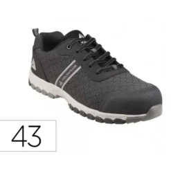 ZAPATO DE SEGURIDAD DELTAPLUS BOSTON DEPORTIVO POLIESTER CON REFUERZO TPU SUELA SELLADA NEGRO TALLA 43