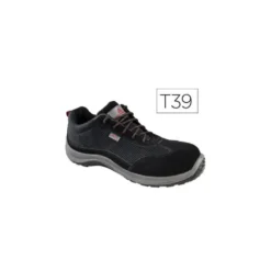 Zapatos de seguridad marca Deltaplus piel de serraje afelpado talla 39