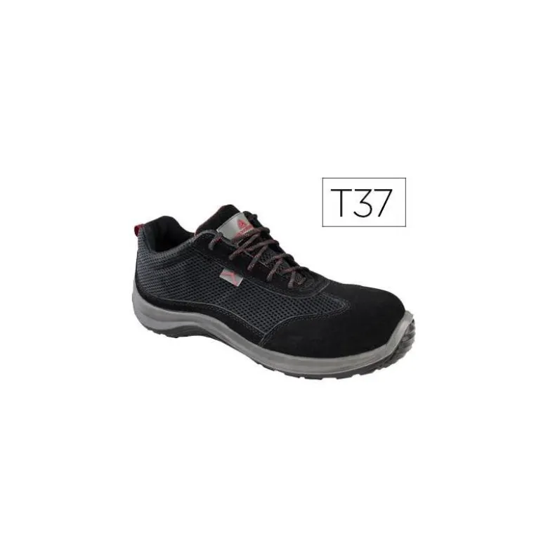 Zapatos de seguridad marca Deltaplus piel de serraje afelpado talla 37